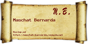 Maschat Bernarda névjegykártya